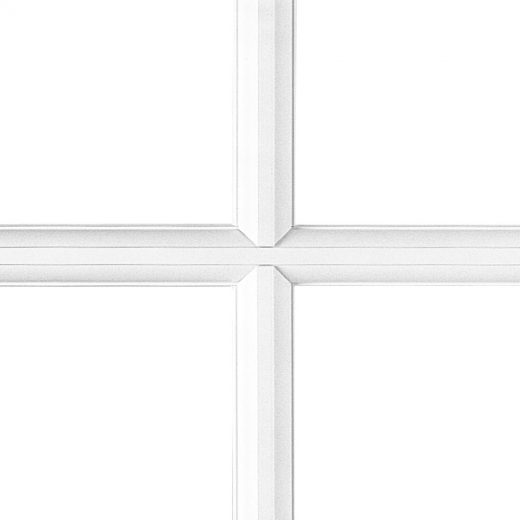 Croisillon collé – blanc  (avec pareclose à pente) 28 mm