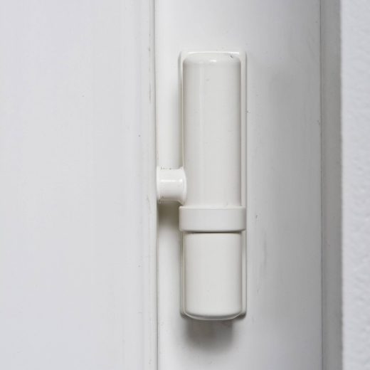 Paumelle à vis cachées blanche (ou inox)