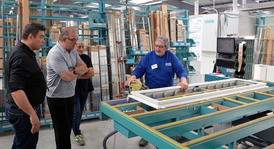 Chaîne de production menuiserie PVC